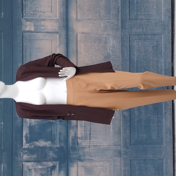 ALLEN SAMO LADIES VINTAGE METAL ACCENTED  LUXURY SWEATER JACKET (USA) - Picture 7 of 17